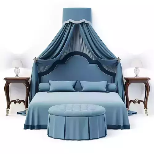 Bed with Canopy 3D model