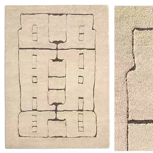 Singh Wool Rug Wheat Chocolate