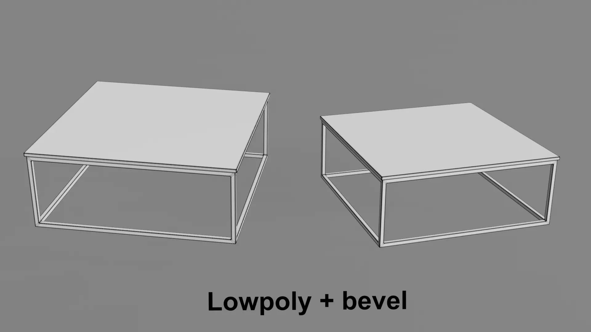 Coffee Table 09 Low-poly 3D model_10