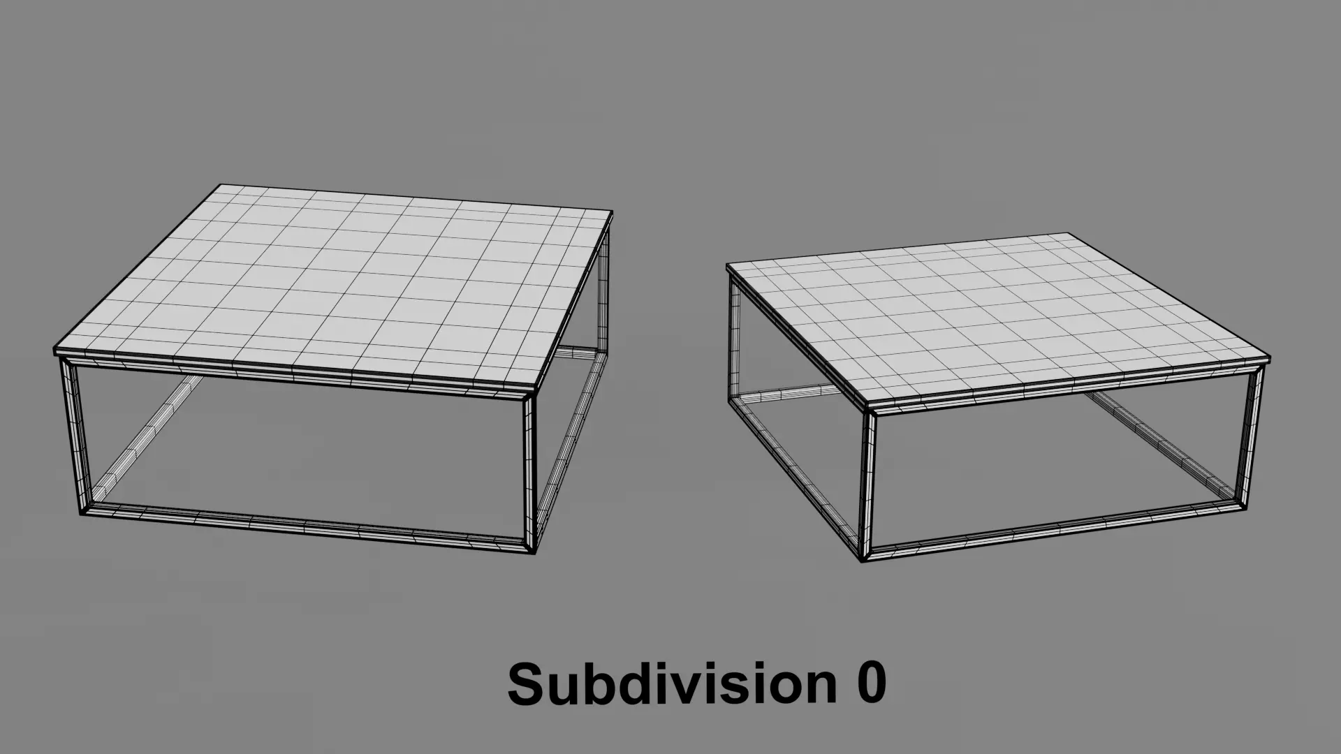 Coffee Table 09 Low-poly 3D model_11
