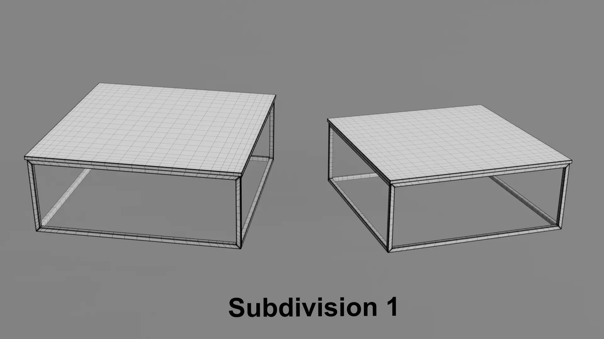 Coffee Table 09 Low-poly 3D model_12