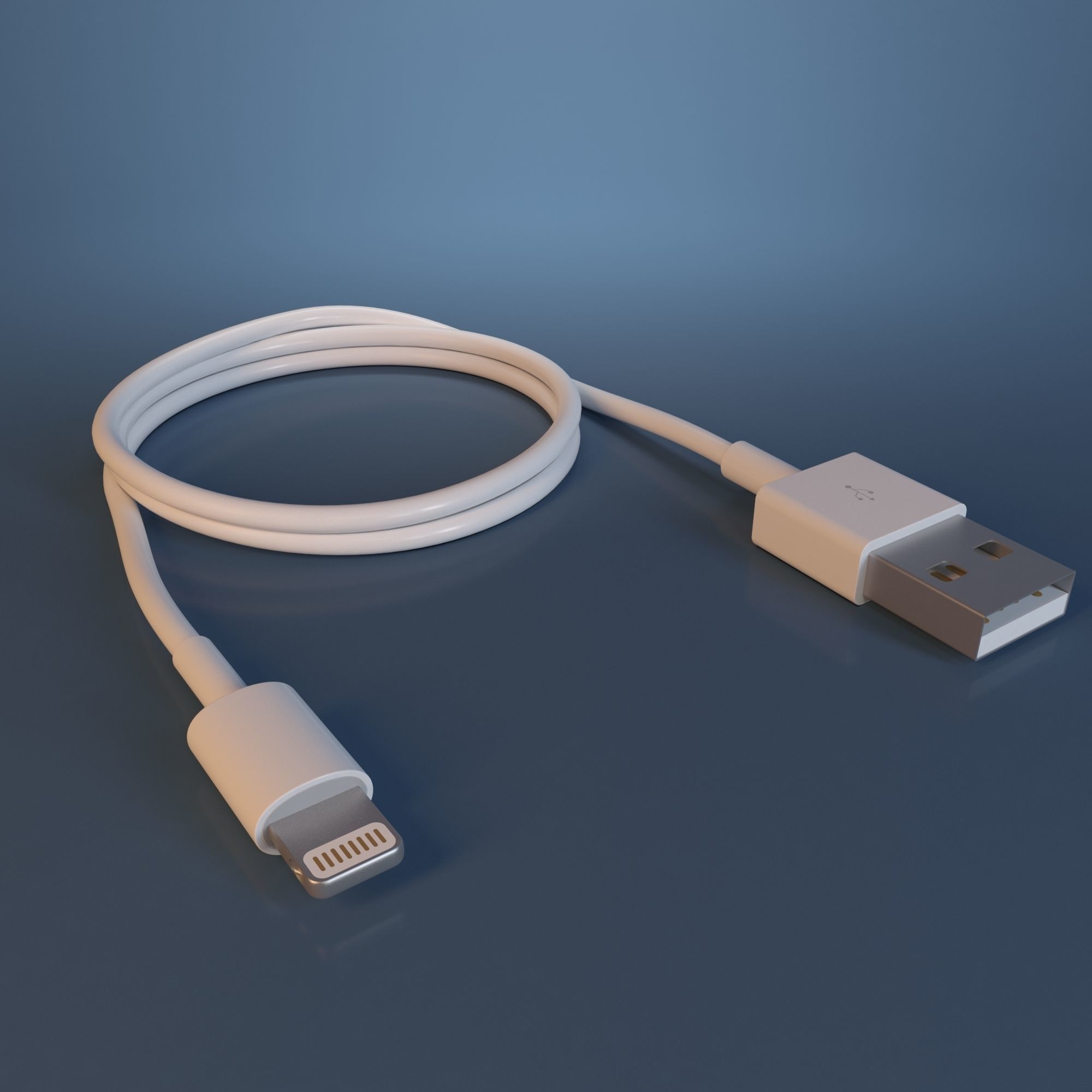 Apple AirPods Wireless White and Jet Black 3D model_13