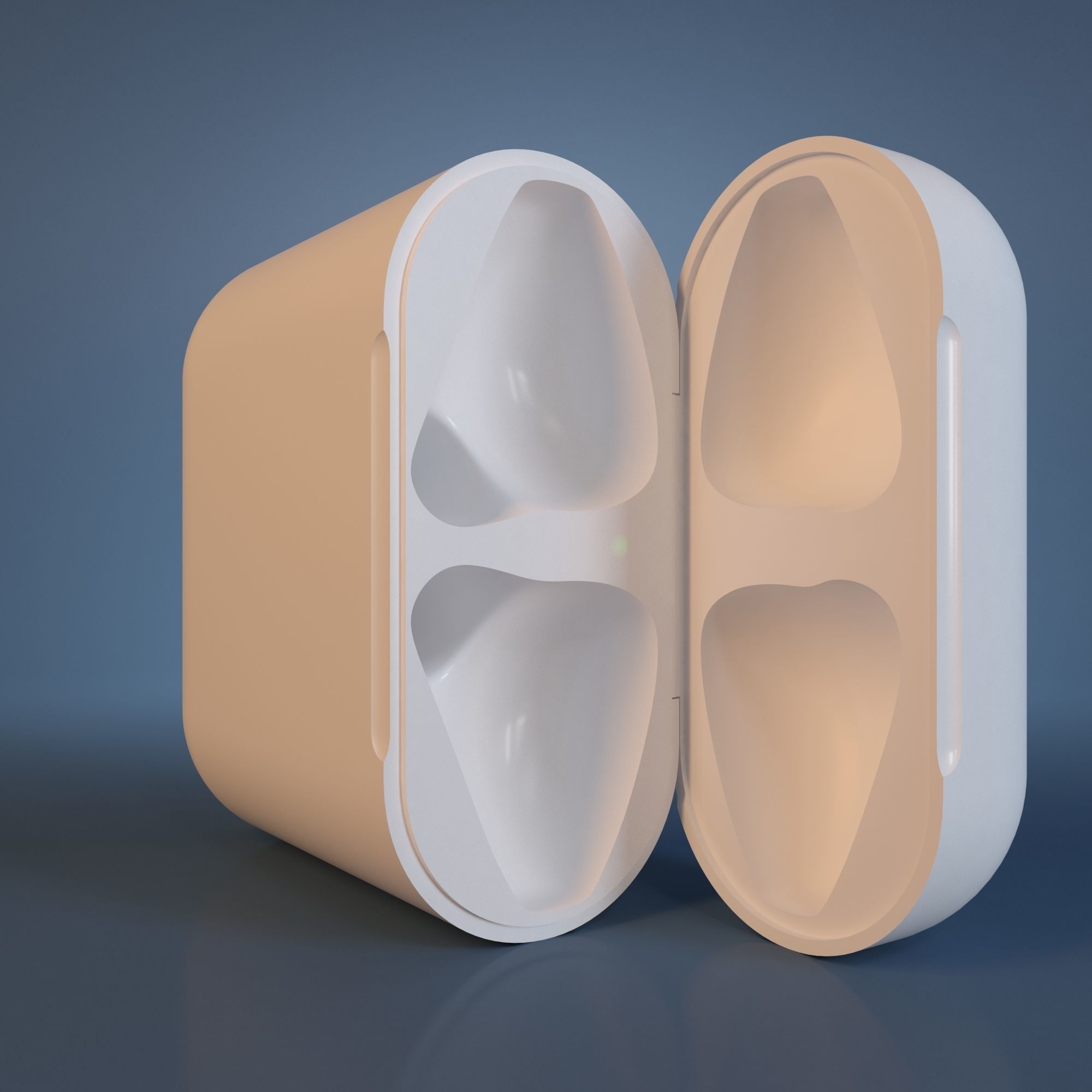 Apple AirPods Wireless White and Jet Black 3D model_11