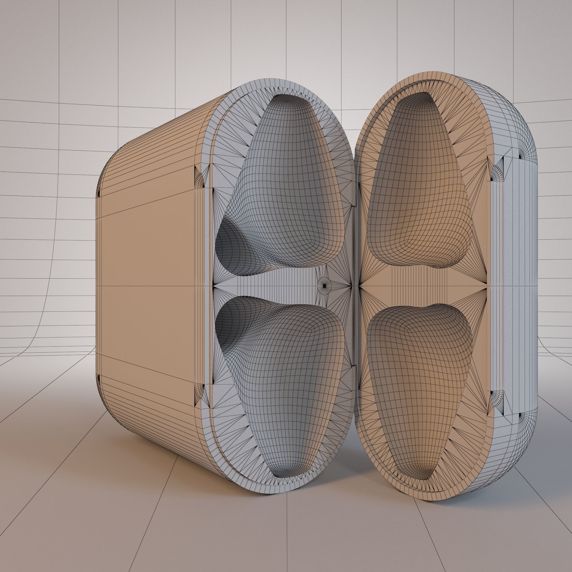 Apple AirPods Wireless White and Jet Black 3D model_20