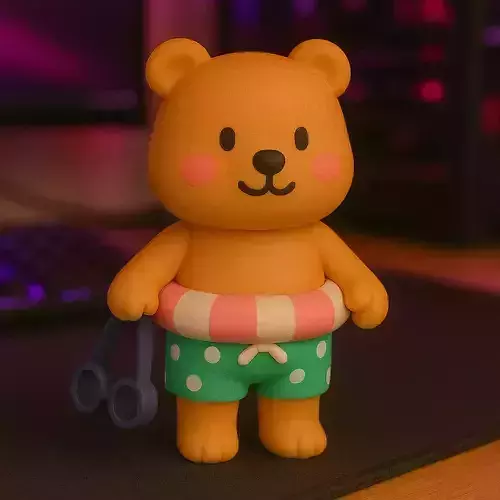 Bobbie Goods STL  Oso en Traje de Bano