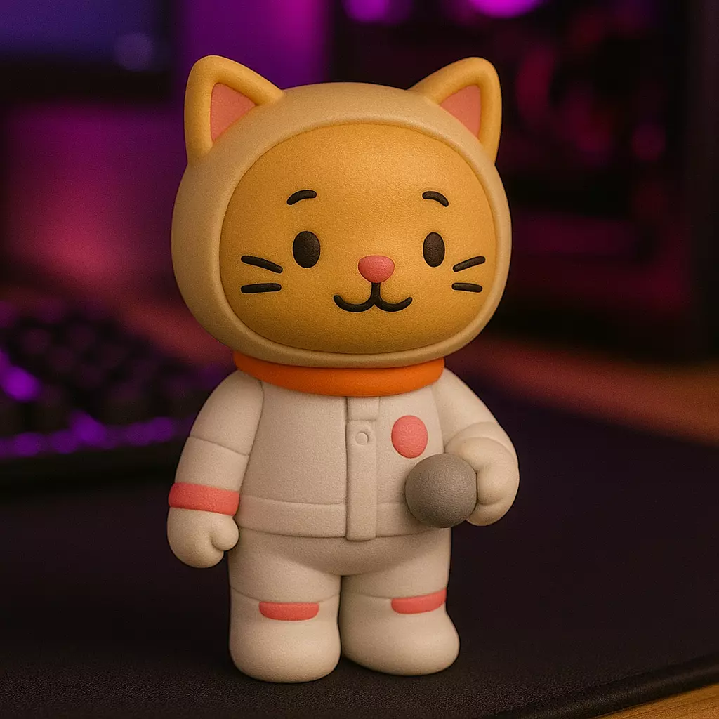 Bobbie Goods STL Gato Astronauta 3D print model