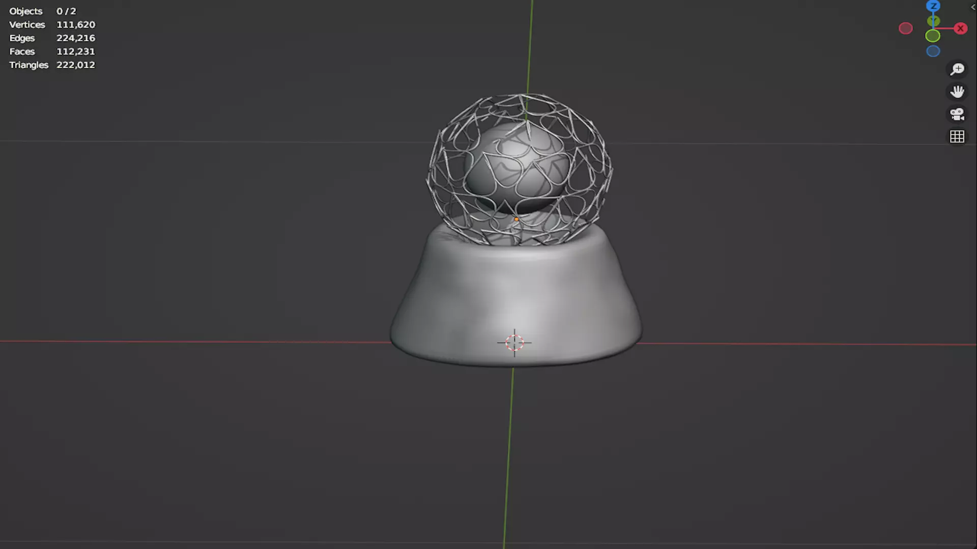 lamp with a metal mesh in an industrial style 3D model_7