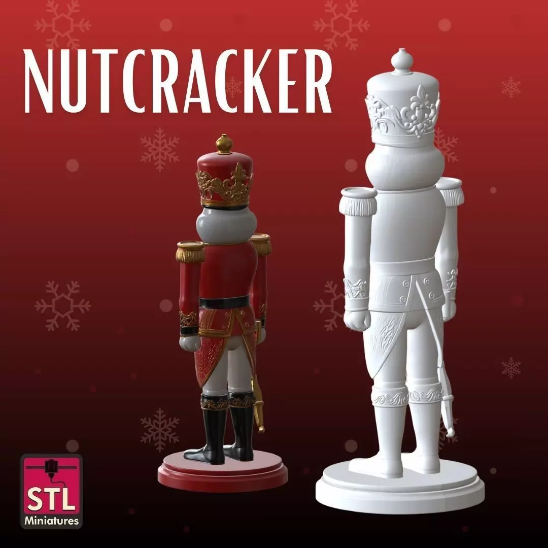 Nutcracker STL Classic Holiday 3D print model_2
