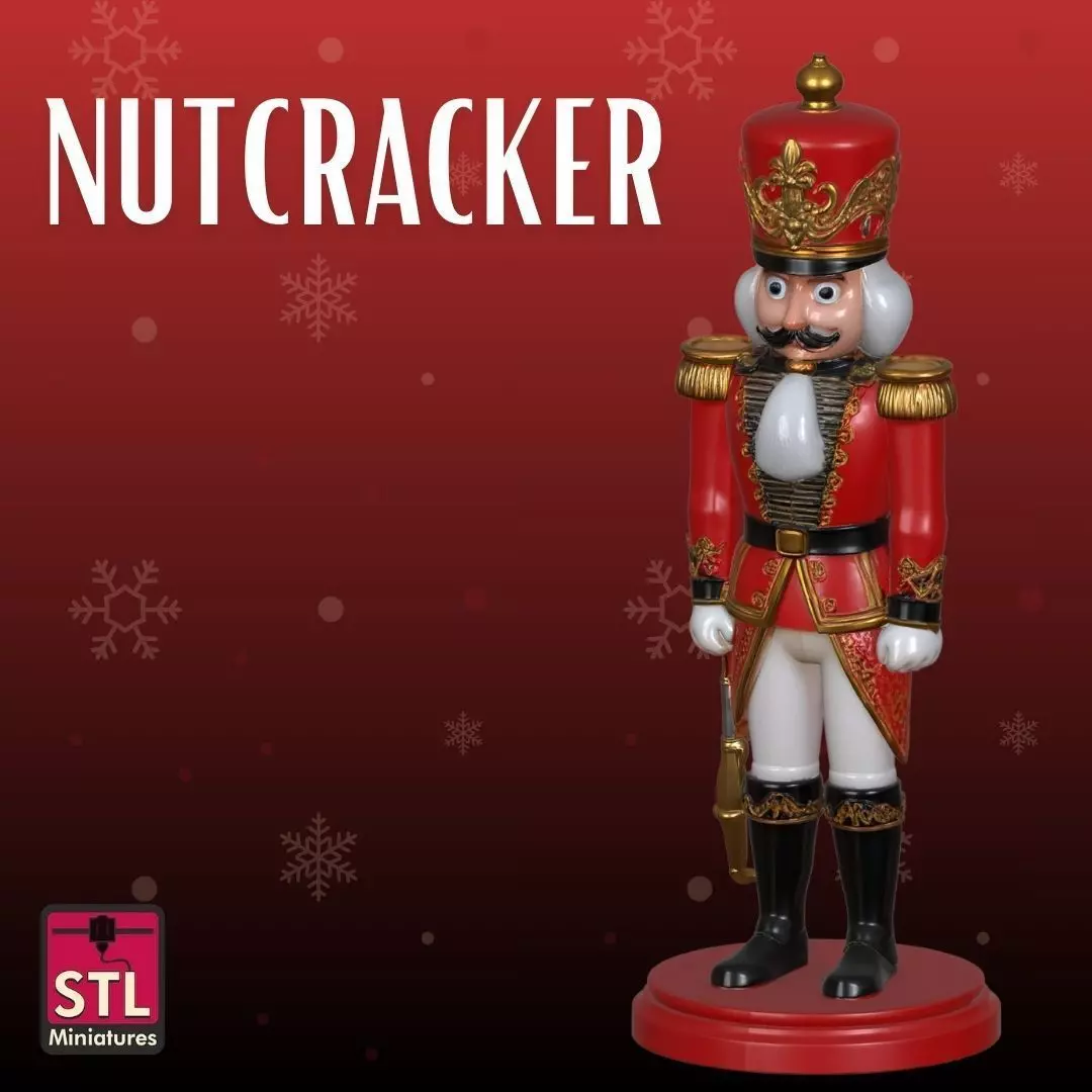 Nutcracker STL Classic Holiday 3D print model_0