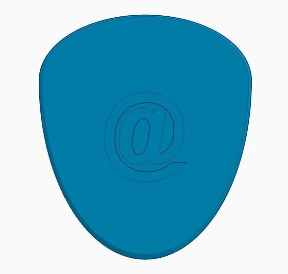 GUITAR PICK 088mm Free 3D print model
