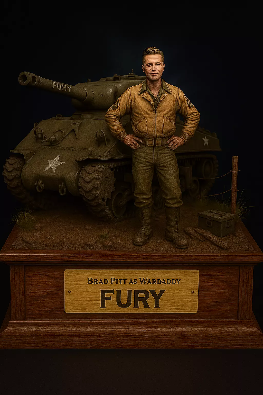  Fury  Diorama Militar  3D print model_0
