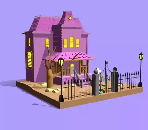 Halloween Haunted House 3D print model