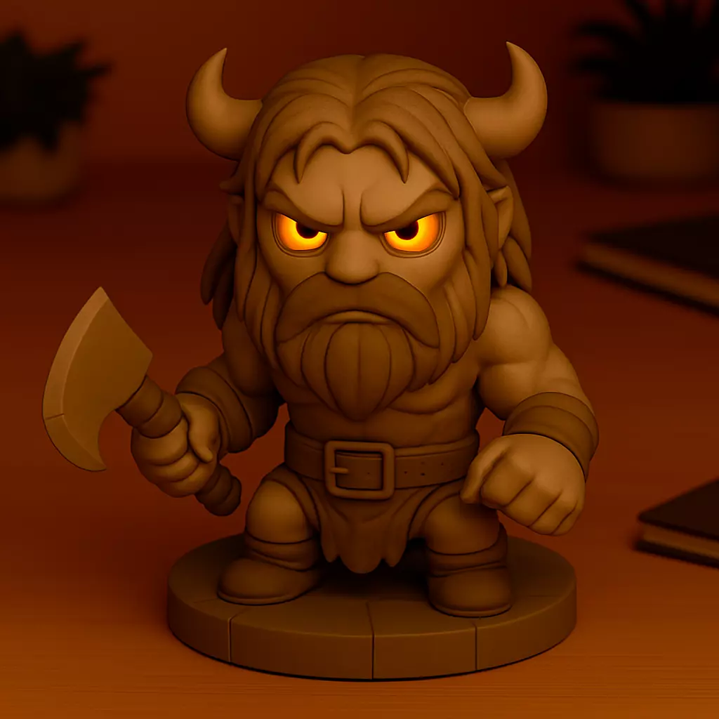 Chibi Barbaro del Alba Sangrienta 3D print model_0