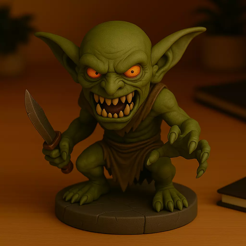 Goblin Criatura Chibi 3D print model_0
