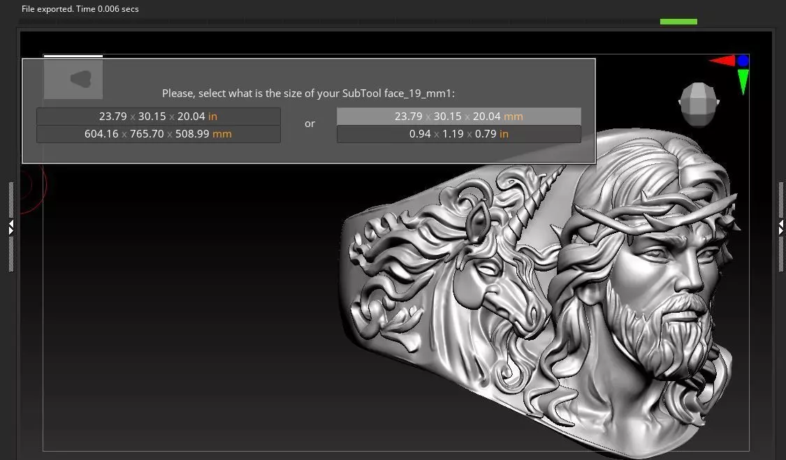 Jesus RING and Unicorn  3D print model 3D print model_12