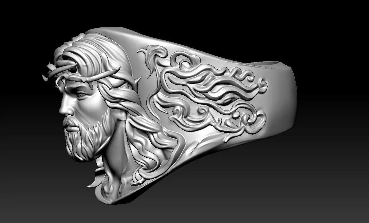 Jesus RING and Unicorn  3D print model 3D print model_9