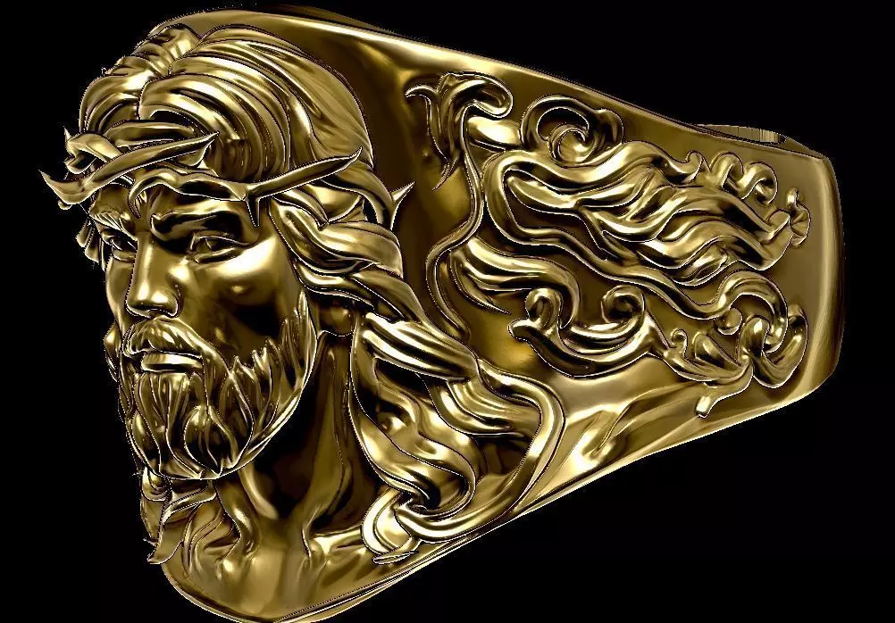 Jesus RING and Unicorn  3D print model 3D print model_1