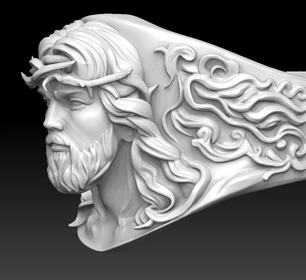 Jesus RING and Unicorn  3D print model 3D print model_4