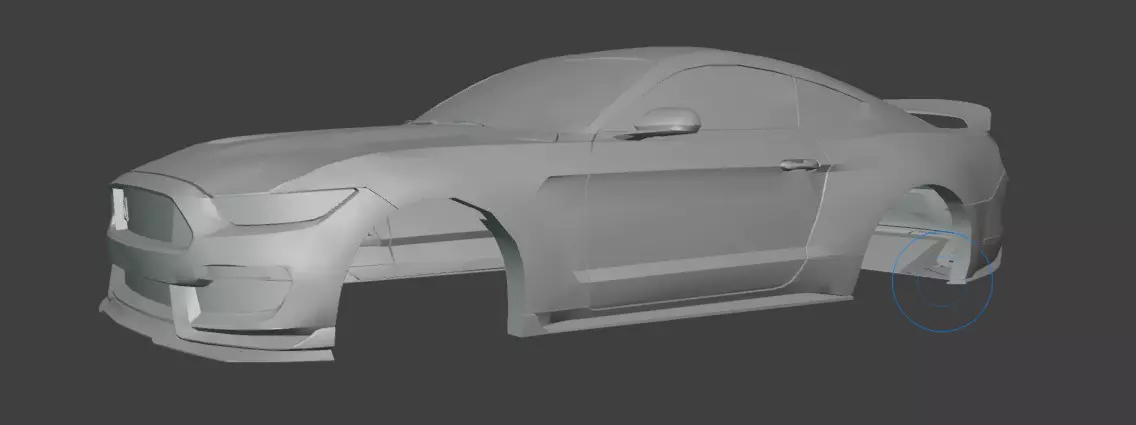 3D Printable Shell RC Car - 350R Muscle Car 3D print model_4