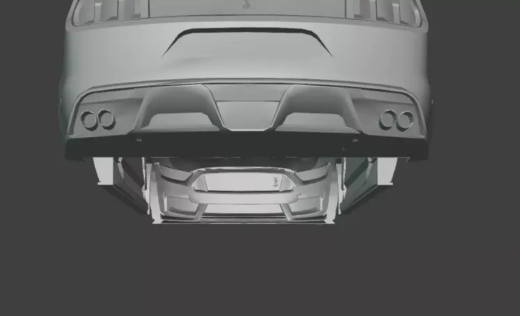 3D Printable Shell RC Car - 350R Muscle Car 3D print model_12