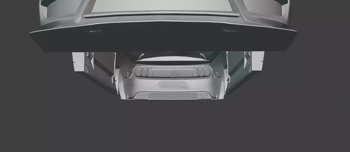 3D Printable Shell RC Car - 350R Muscle Car 3D print model_11