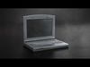 Old Laptop - Retro Office Notebook Computer AAA Game Ready Low-poly 3D model_1