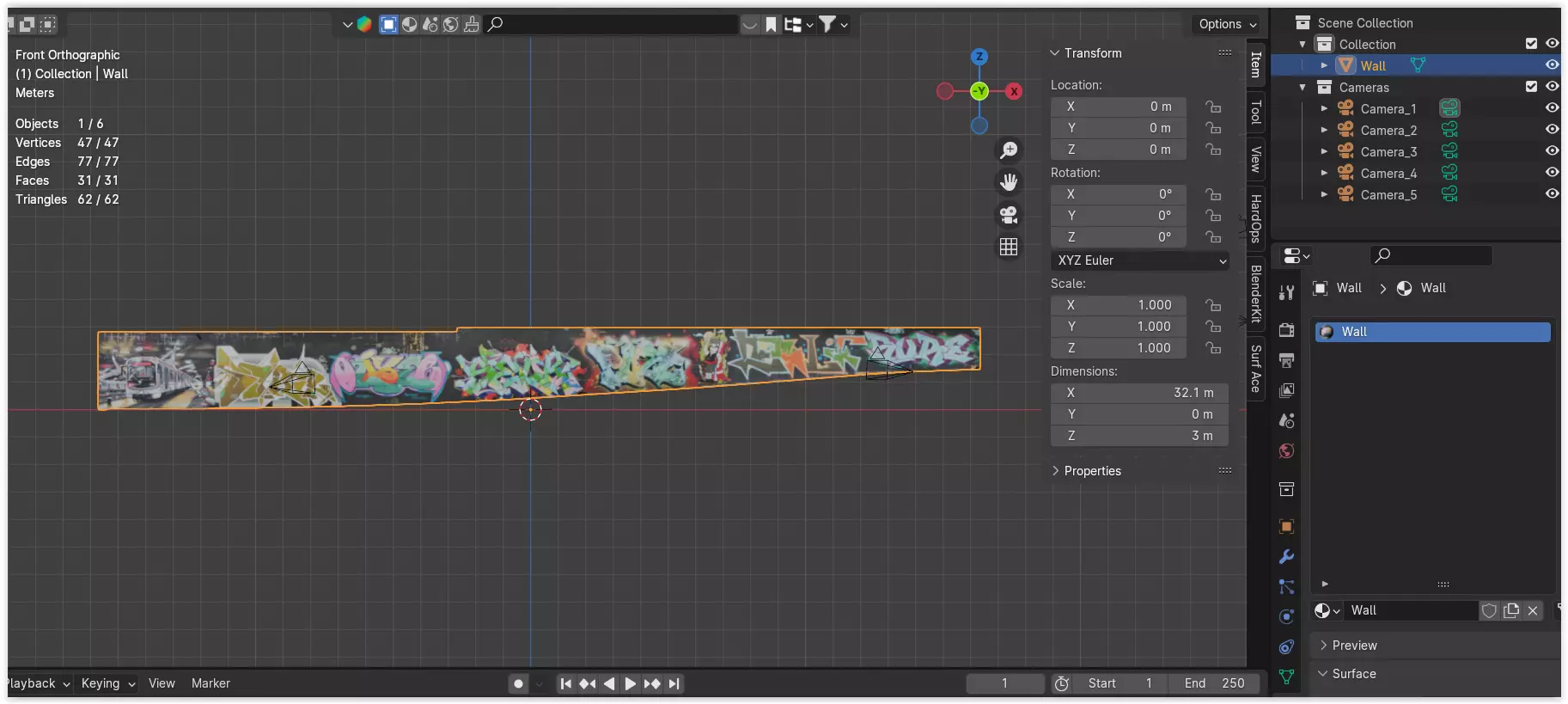 Big graffiti wall II 3D model_9
