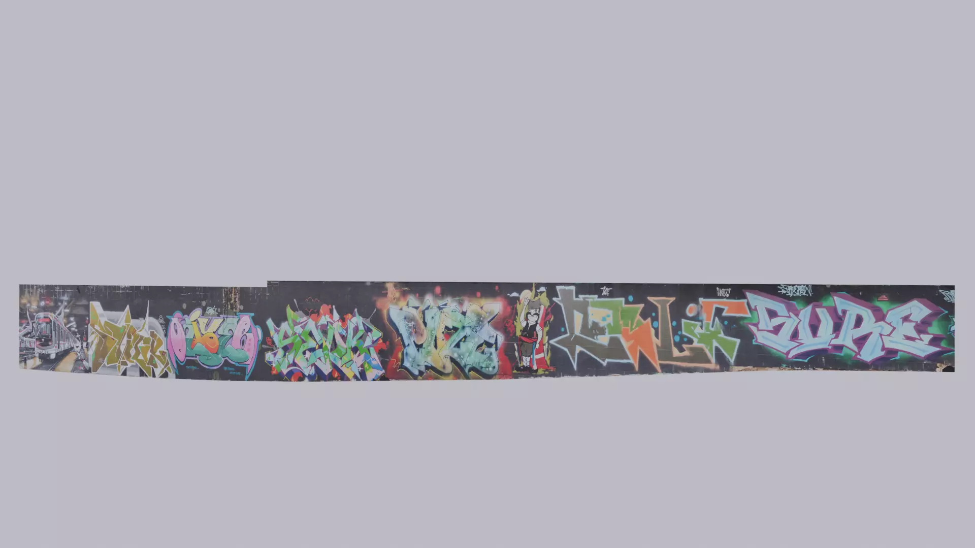 Big graffiti wall II 3D model_3