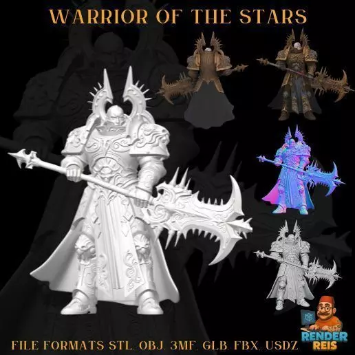 Warrior of the Stars 3D print model