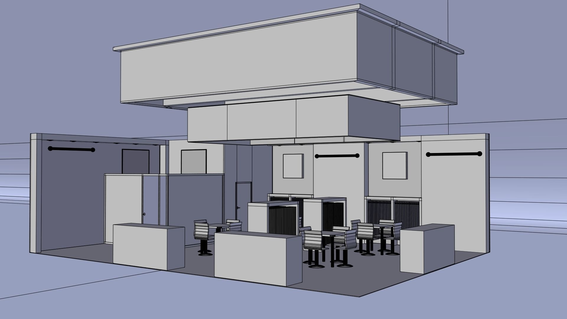 Exhibition 3 Stand Design 3D model_1
