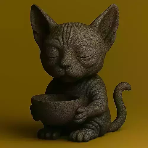 Flower Bowl Planter Sphynx