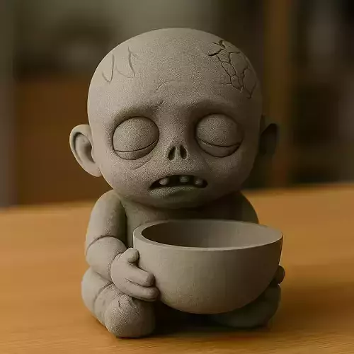 Flower Bowl  Planter Zombie