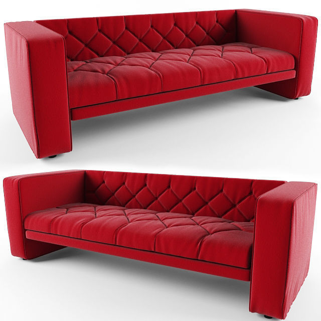 sofa model chesterfield 3D model_2