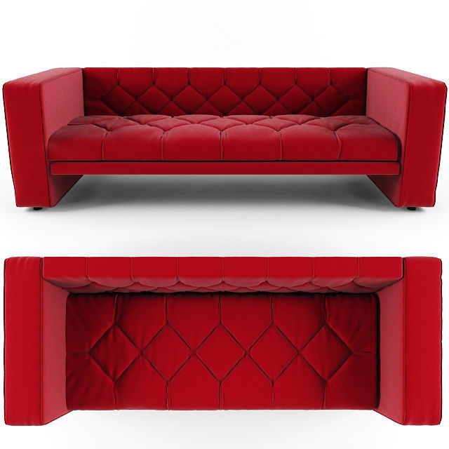 sofa model chesterfield 3D model_1