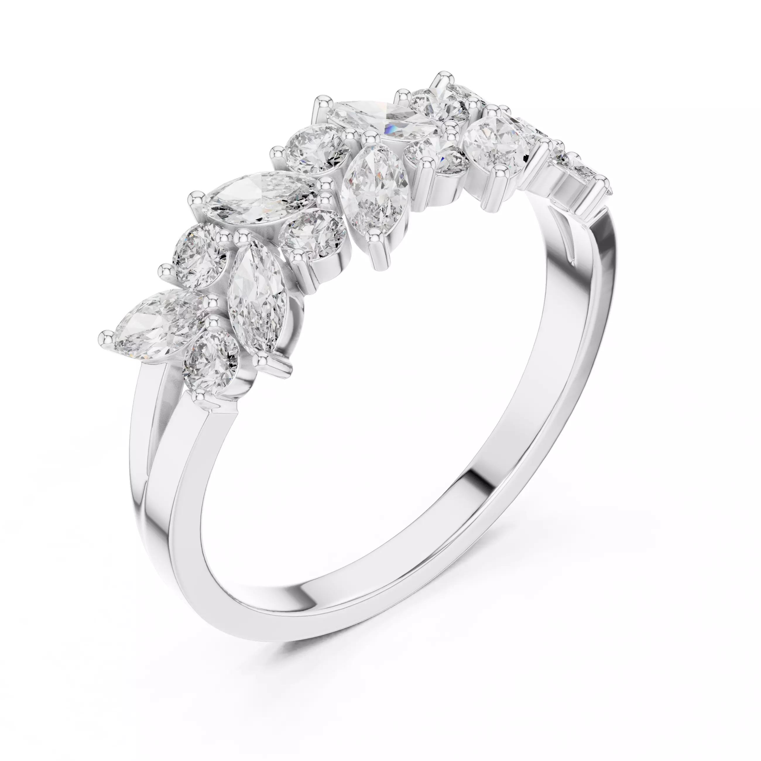 Solitaire Ring 3dm stl renders animation videos details 3D print model_5