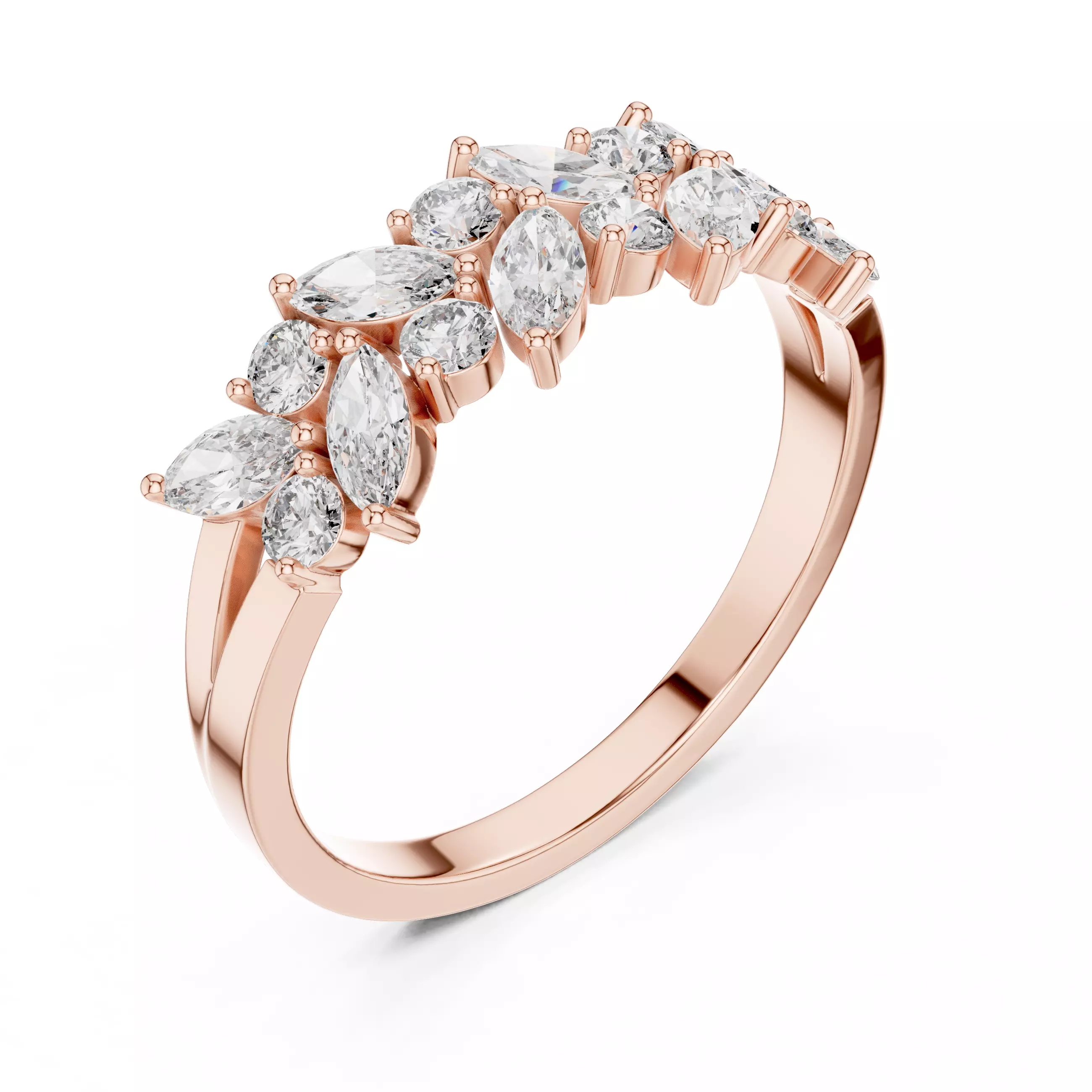 Solitaire Ring 3dm stl renders animation videos details 3D print model_0