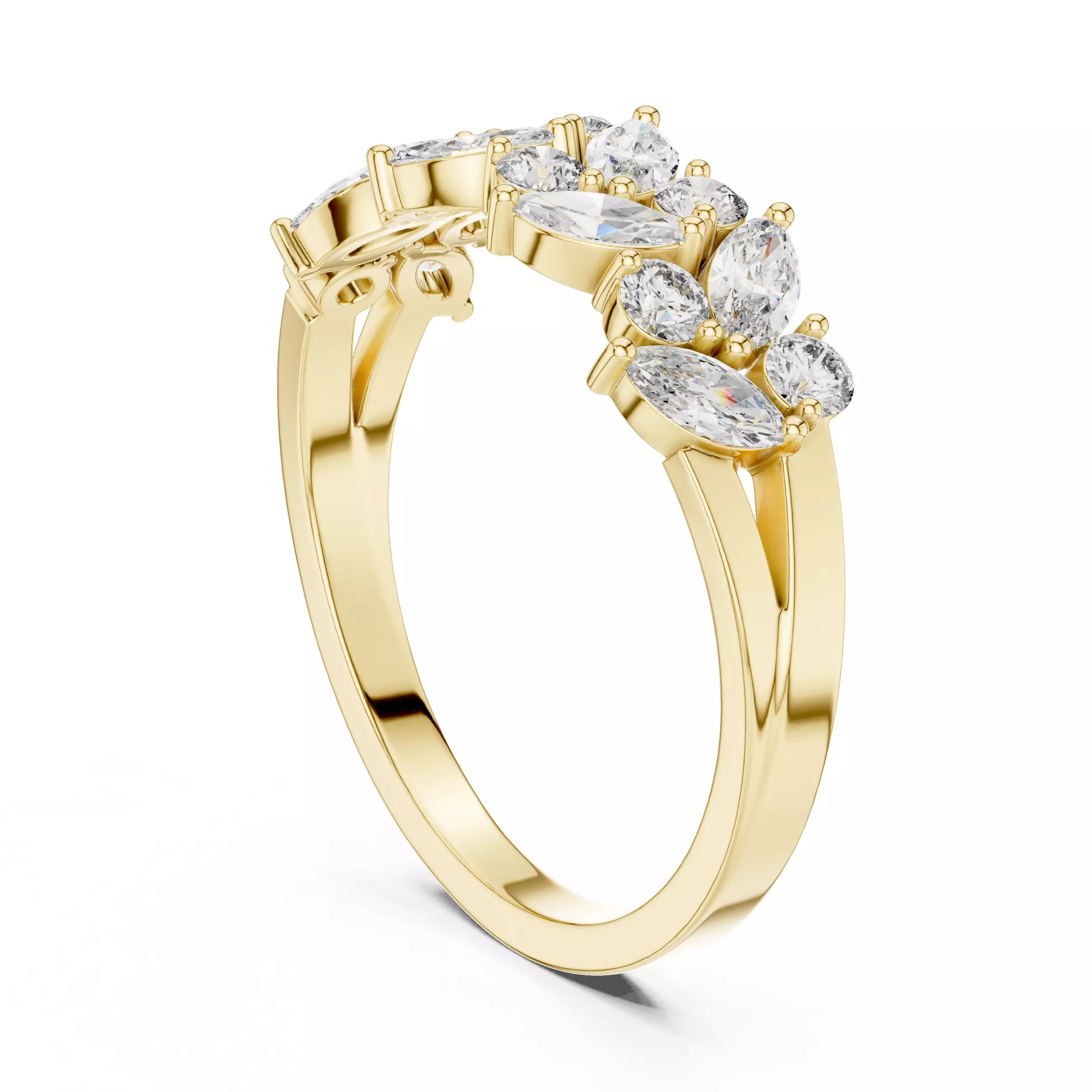 Solitaire Ring 3dm stl renders animation videos details 3D print model_6
