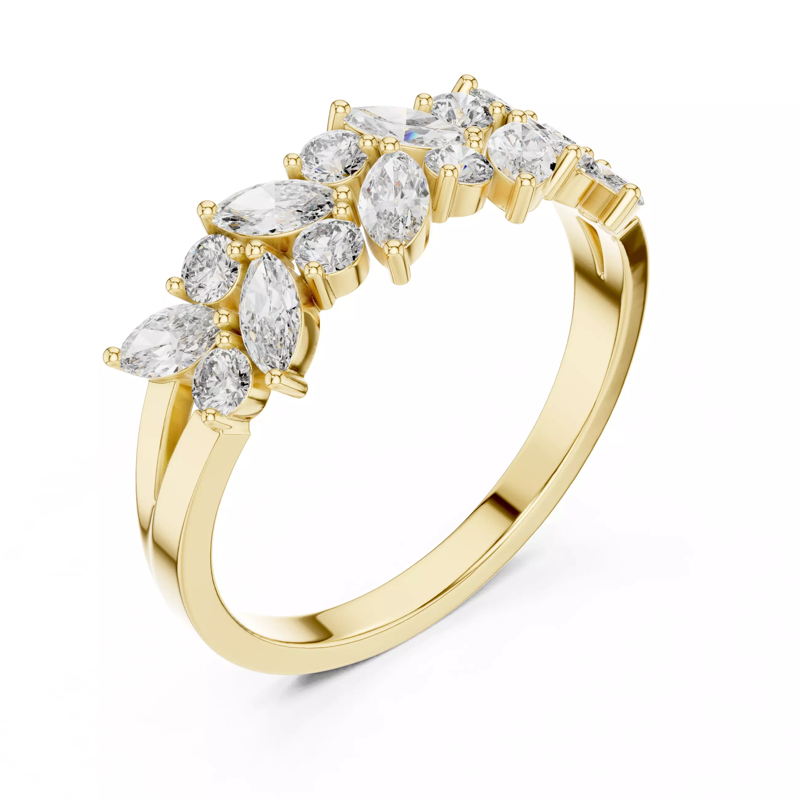 Solitaire Ring 3dm stl renders animation videos details 3D print model_7