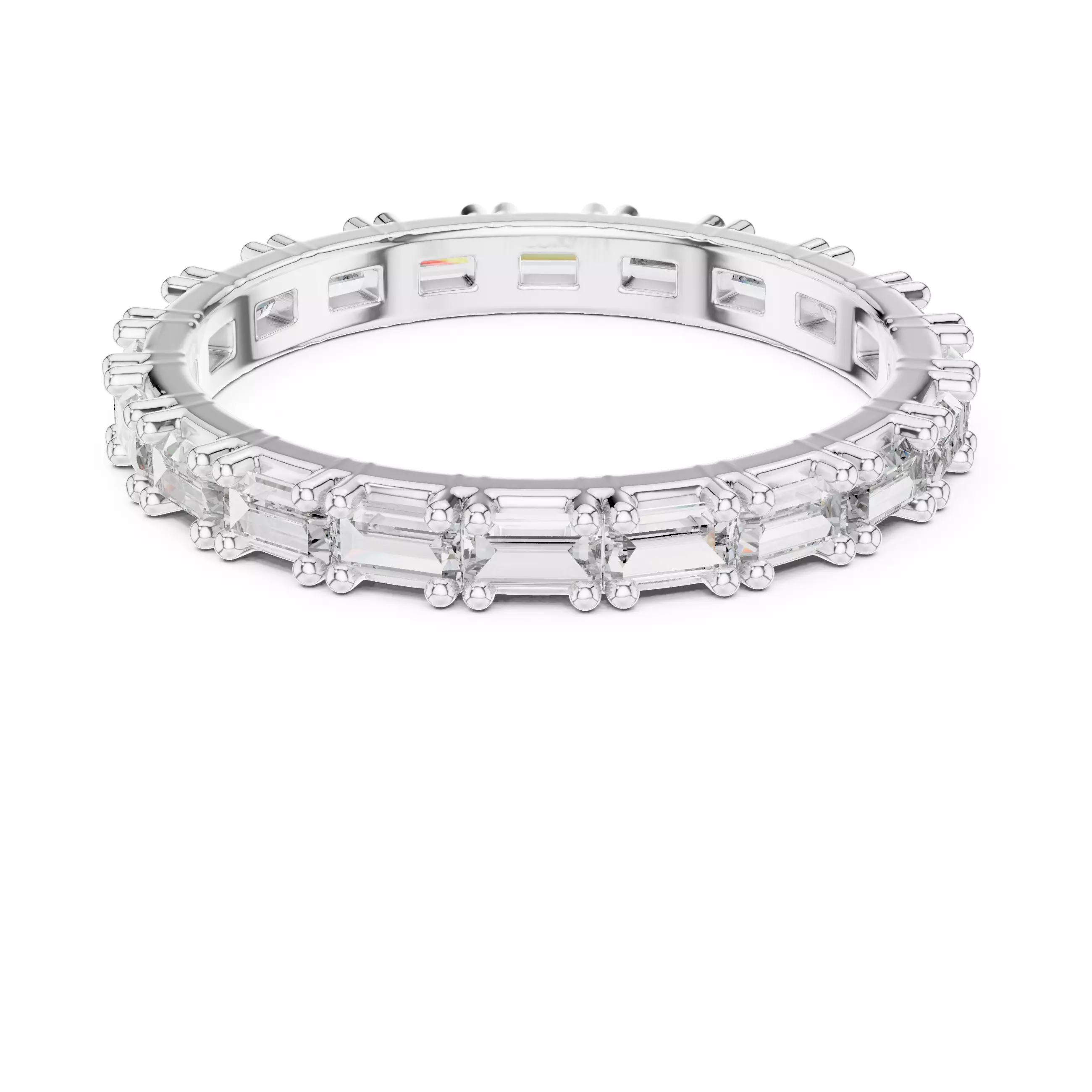 Solitaire Band Ring 3dm stl renders animation videos details 3D print model_9