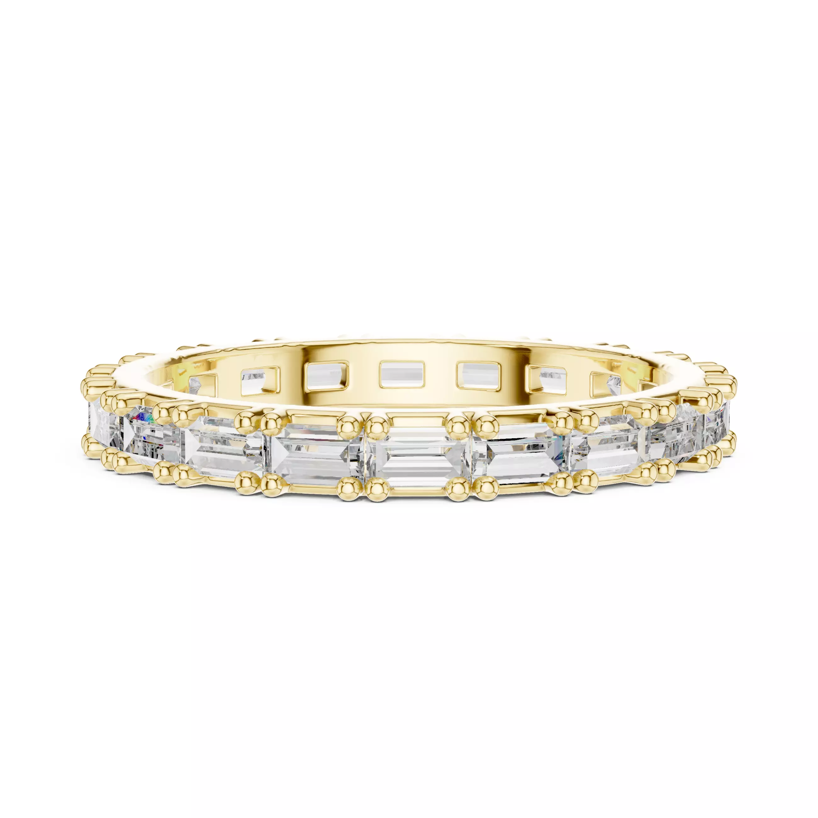 Solitaire Band Ring 3dm stl renders animation videos details 3D print model_12