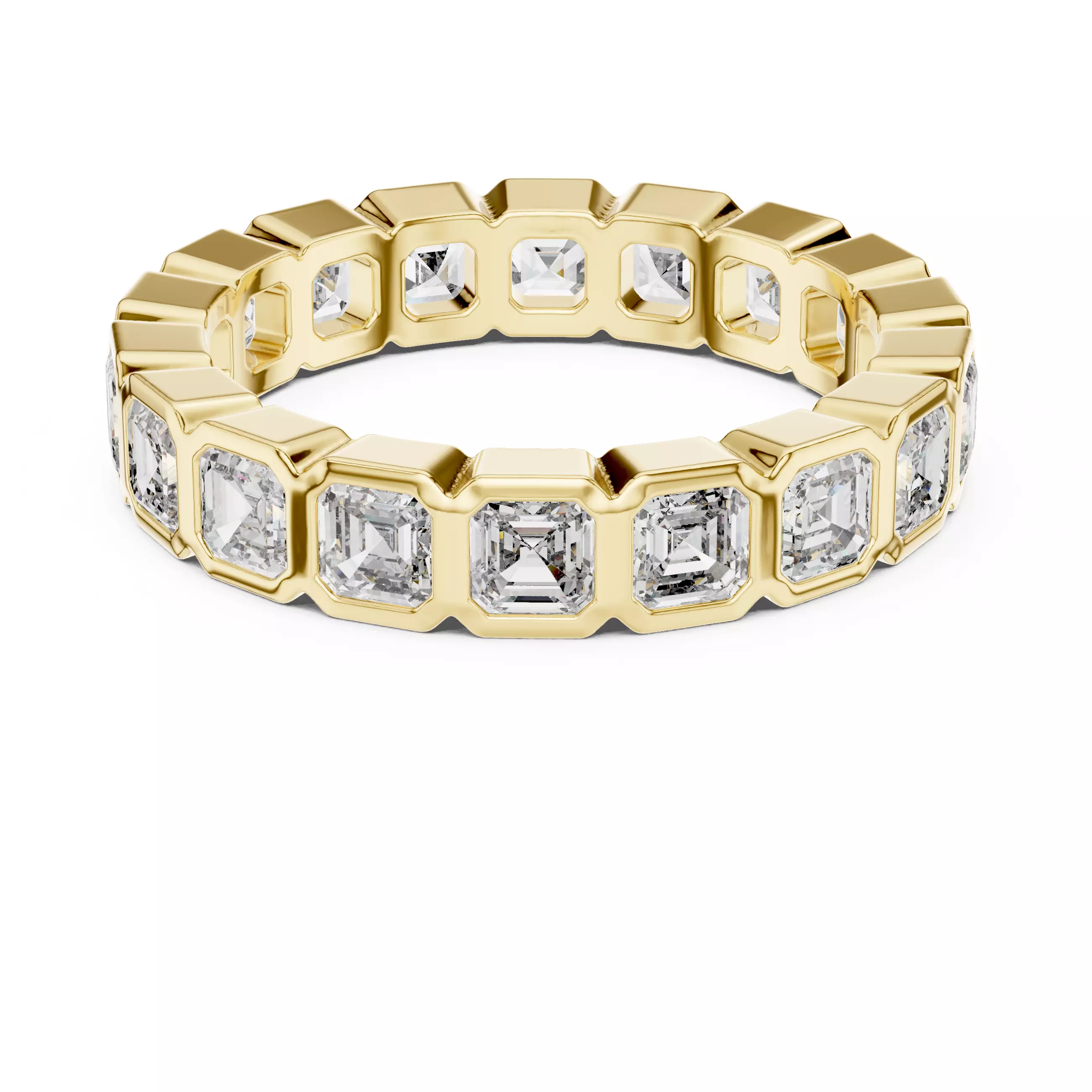 Solitaire Band Ring 3dm stl renders animation videos details  3D print model_13