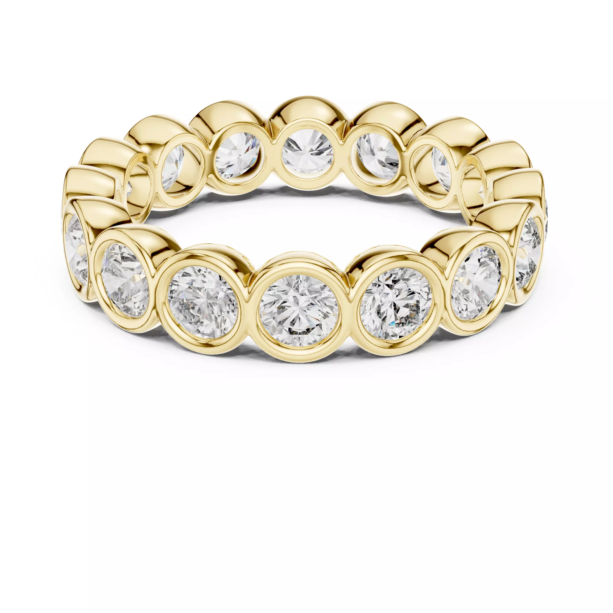 Solitaire Band Ring 3dm stl renders animation videos details  3D print model_13