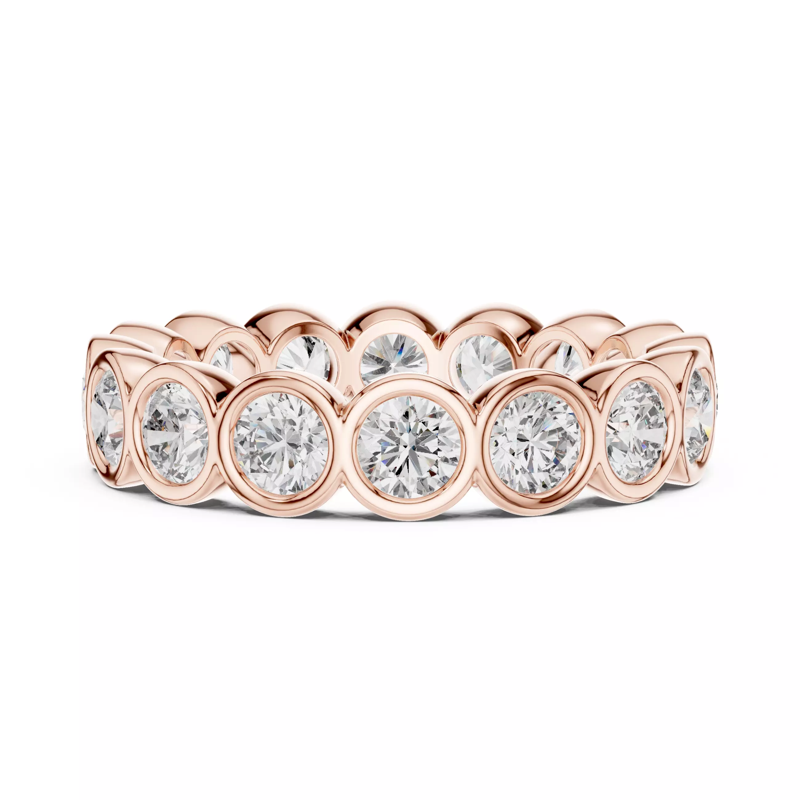 Solitaire Band Ring 3dm stl renders animation videos details  3D print model_5