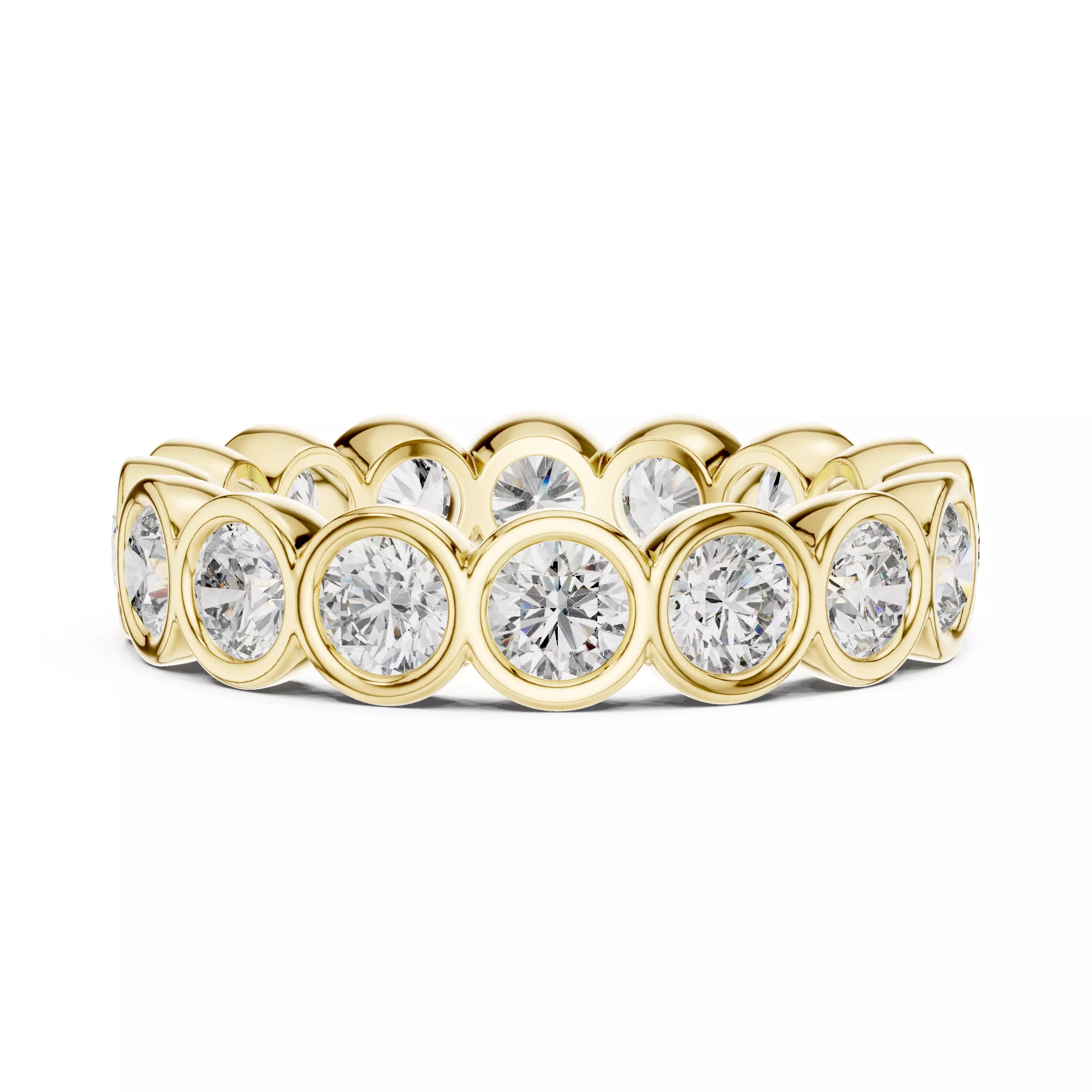 Solitaire Band Ring 3dm stl renders animation videos details  3D print model_12