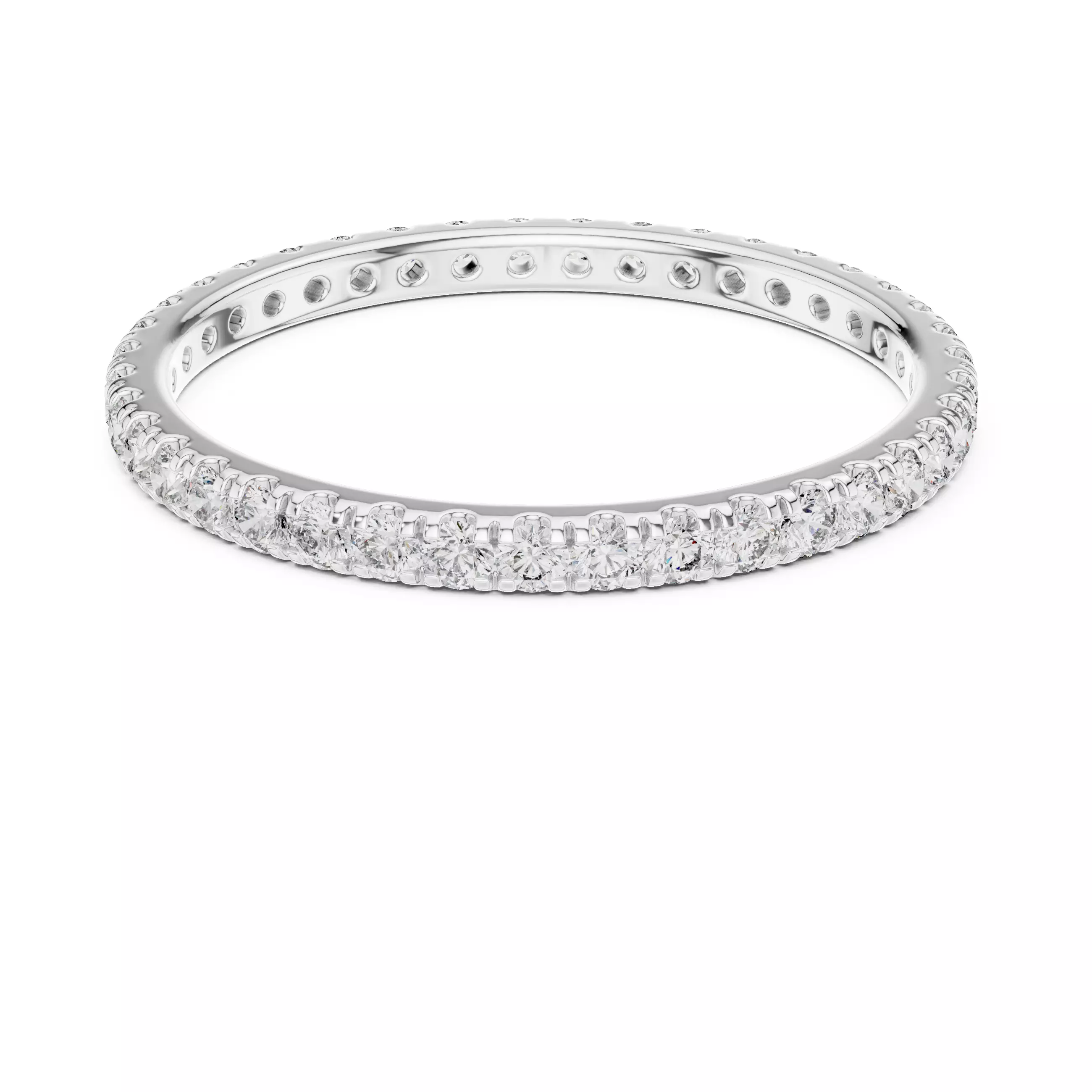 Solitaire Band Ring 3dm stl renders animation videos details 3D print model_9