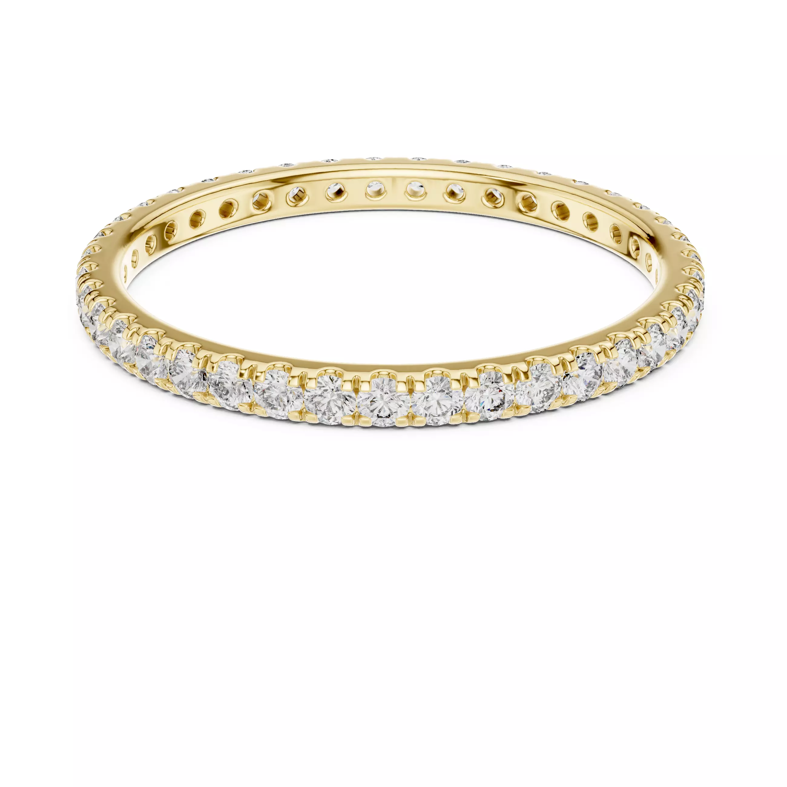 Solitaire Band Ring 3dm stl renders animation videos details 3D print model_13