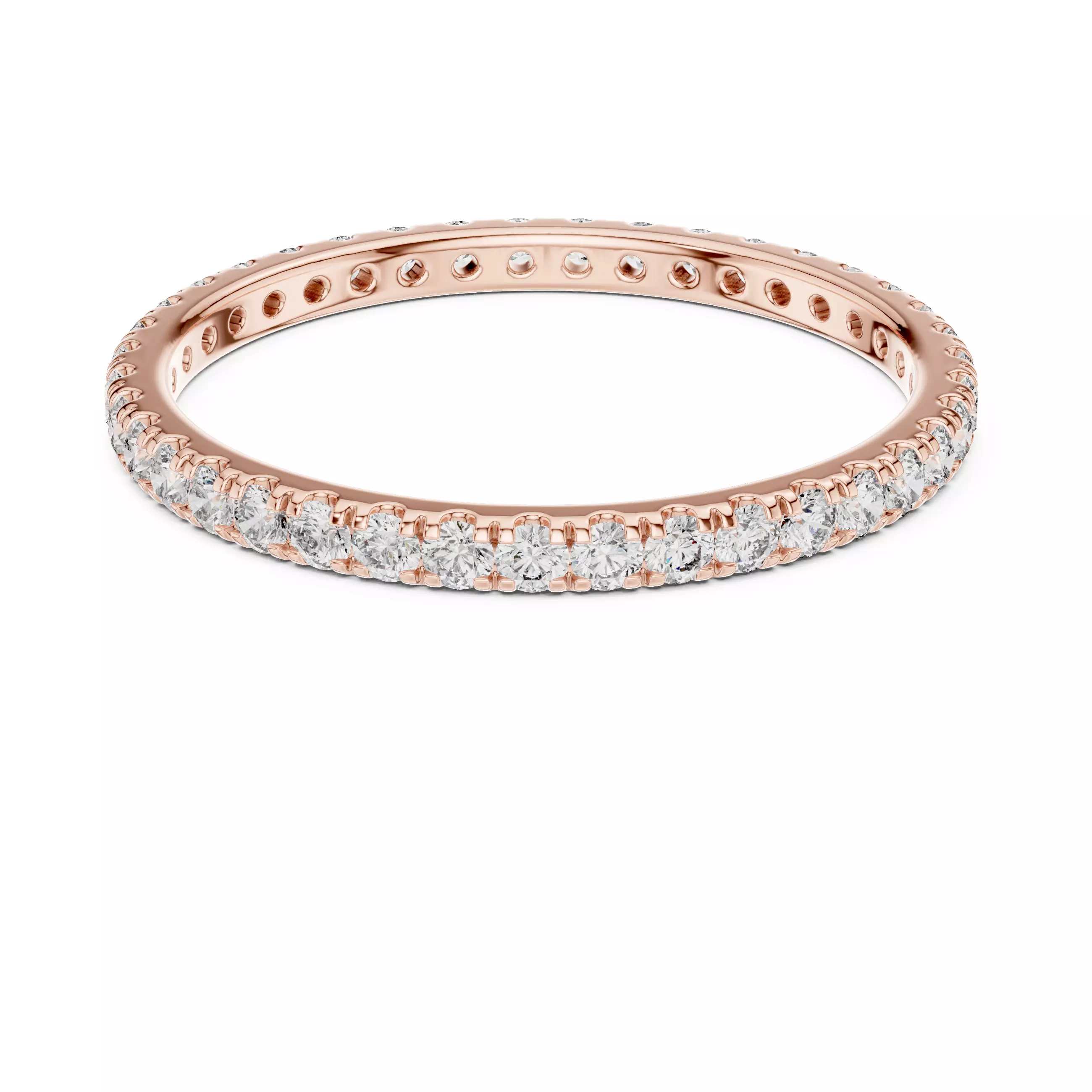 Solitaire Band Ring 3dm stl renders animation videos details 3D print model_0