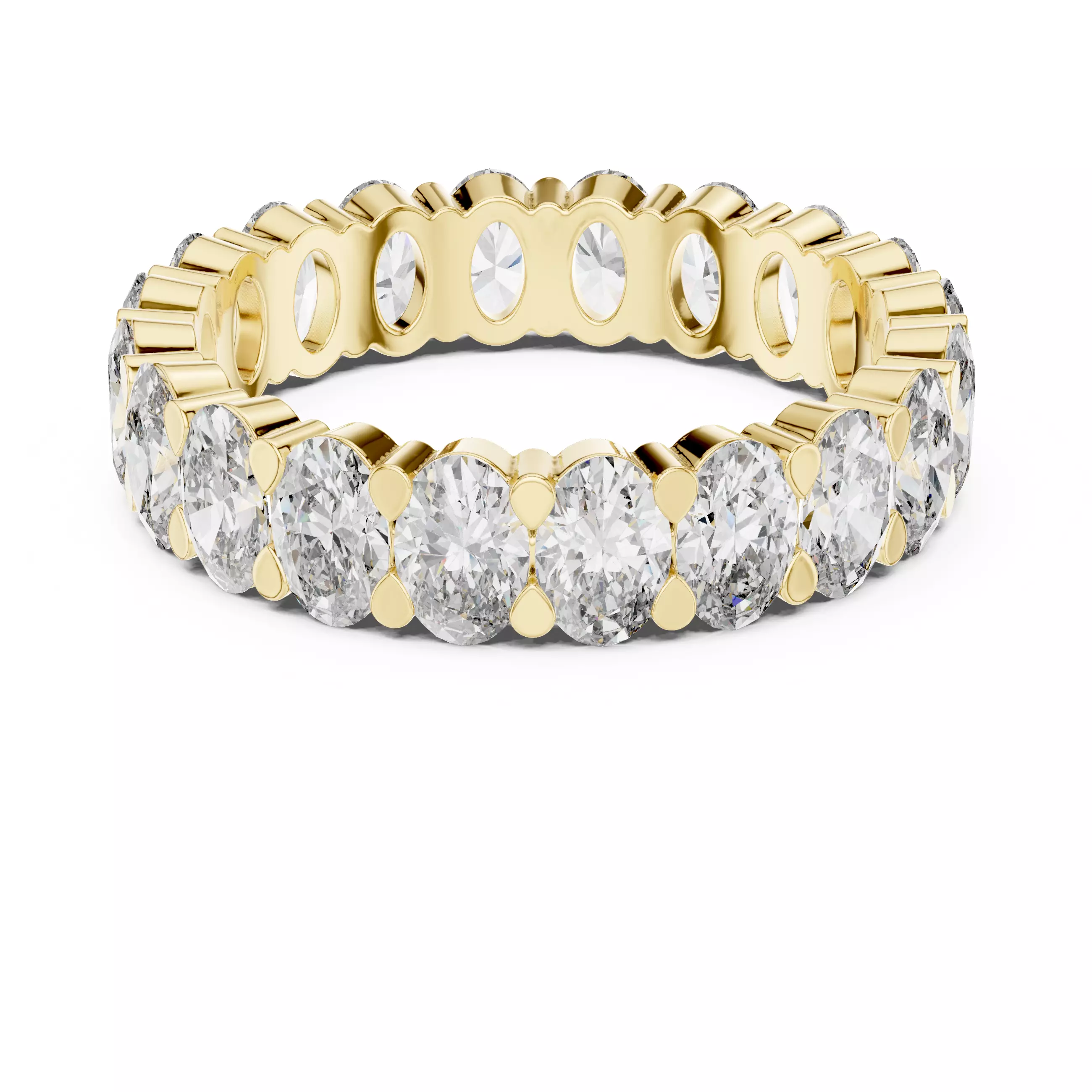 Solitaire Band Ring 3dm stl renders animation videos details 3D print model_13