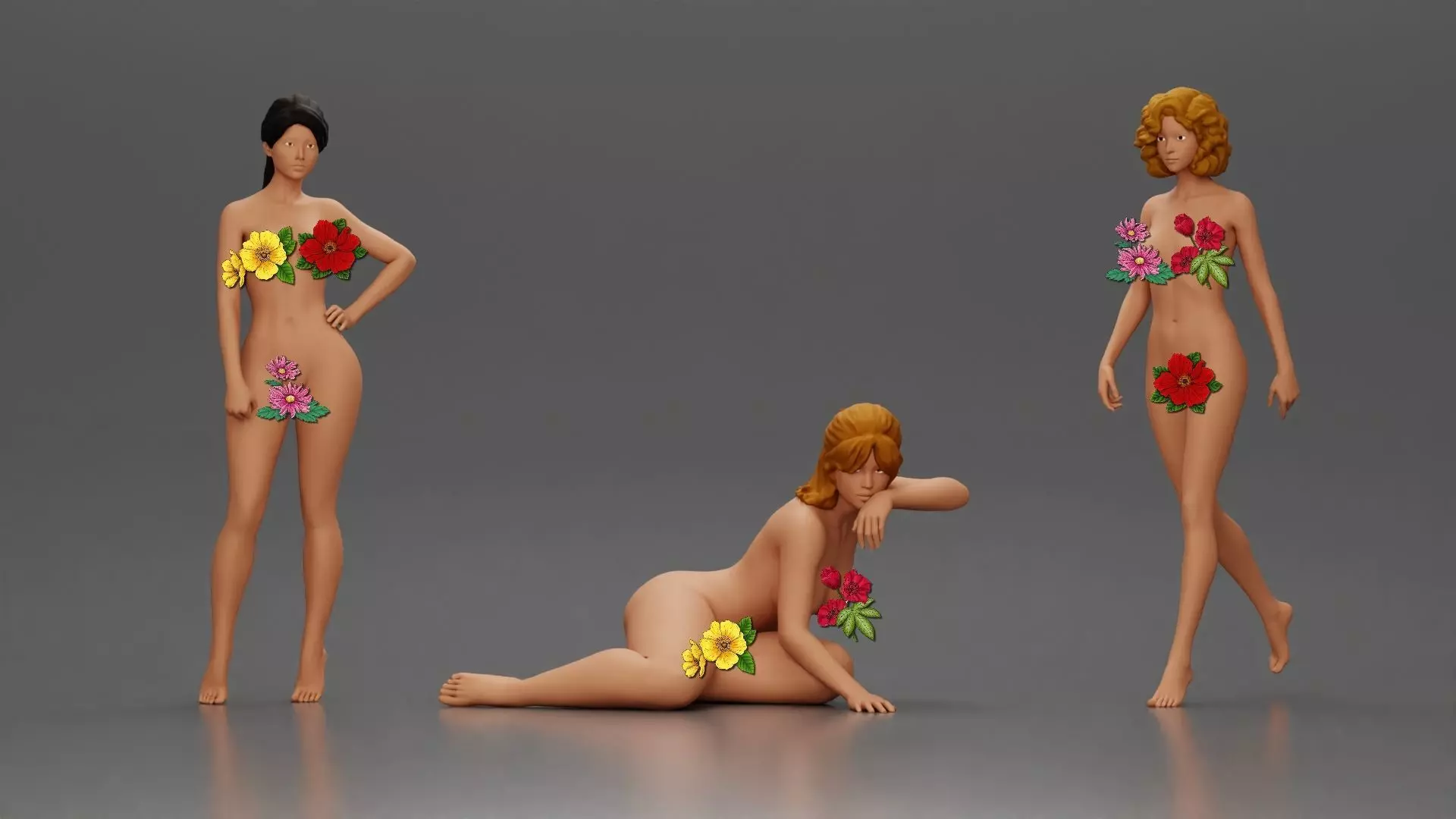 3 Nkaed Women - August 1 3D print model_0