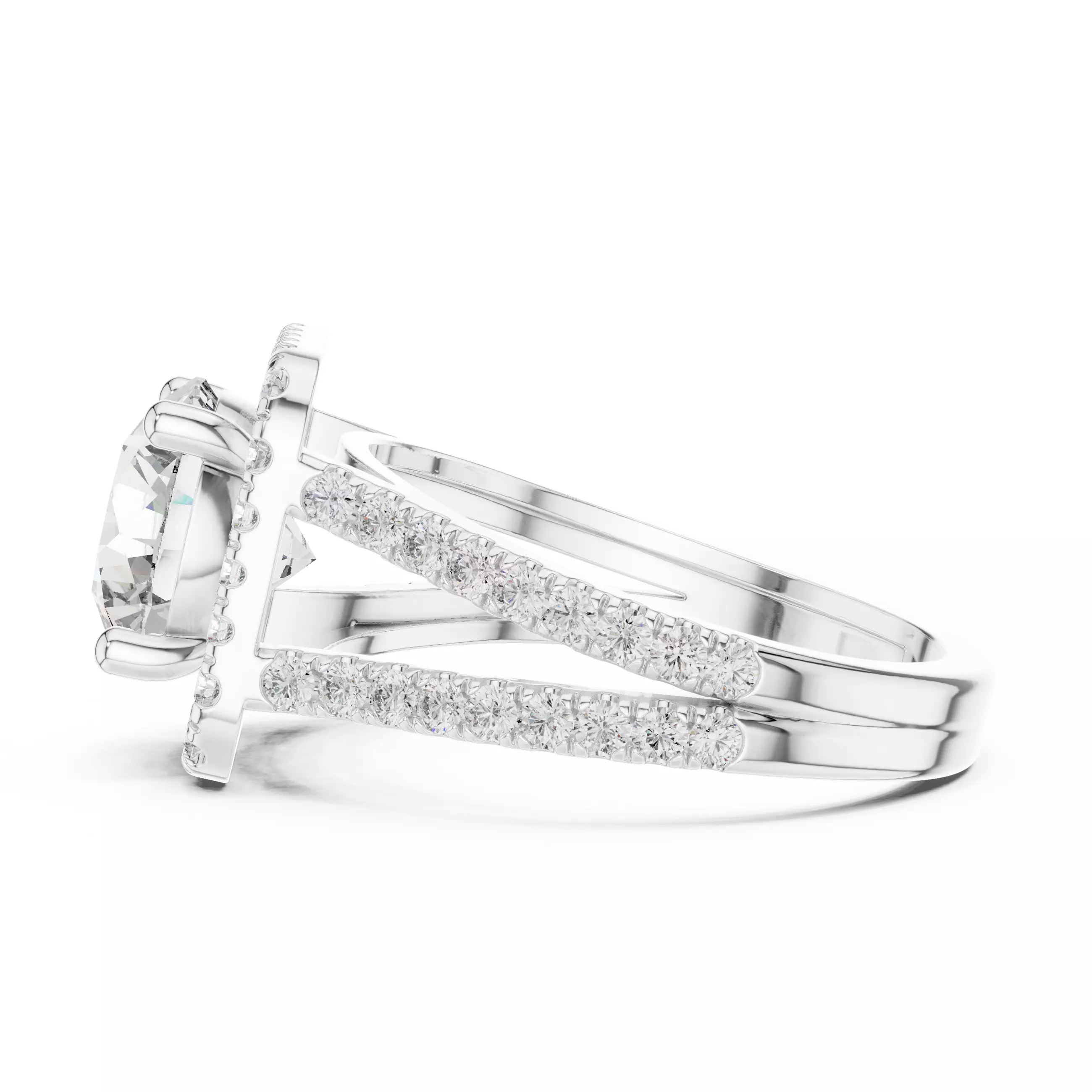 Solitaire Ring 3dm stl renders animation videos details  3D print model_8